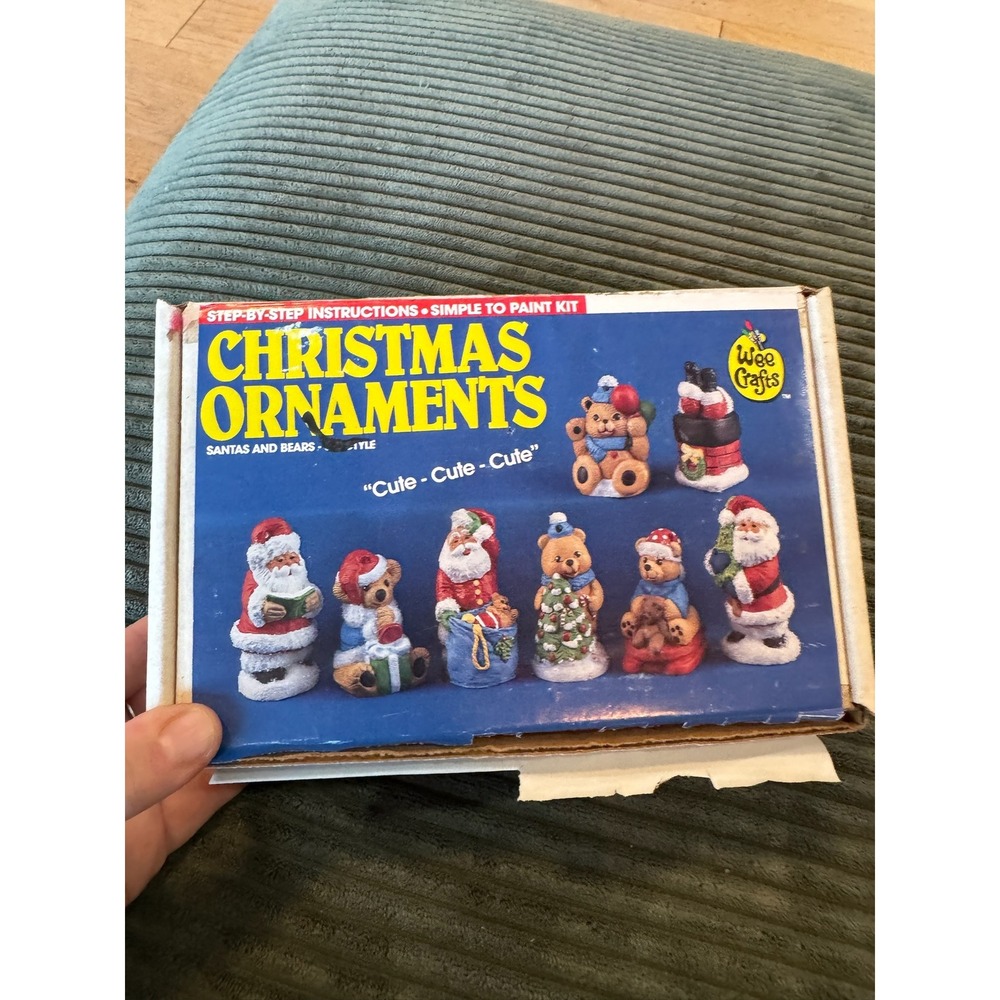 Wee‎ Crafts Christmas Ornaments Paint Kit Santas and Bears DIY Craft Set